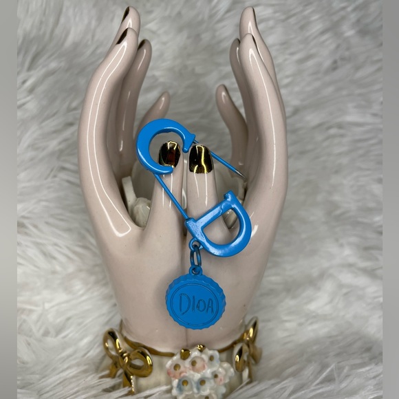 no brand Jewelry Authentic Christian Dior Safety Pin Charm Poshmark